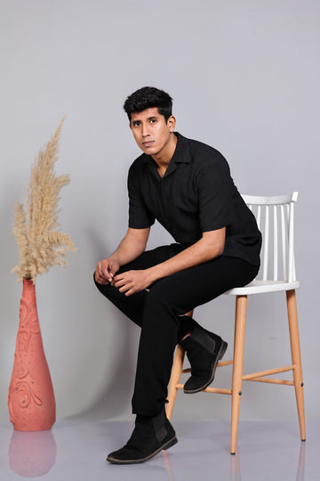 Popcorn textured fabric Shirts
