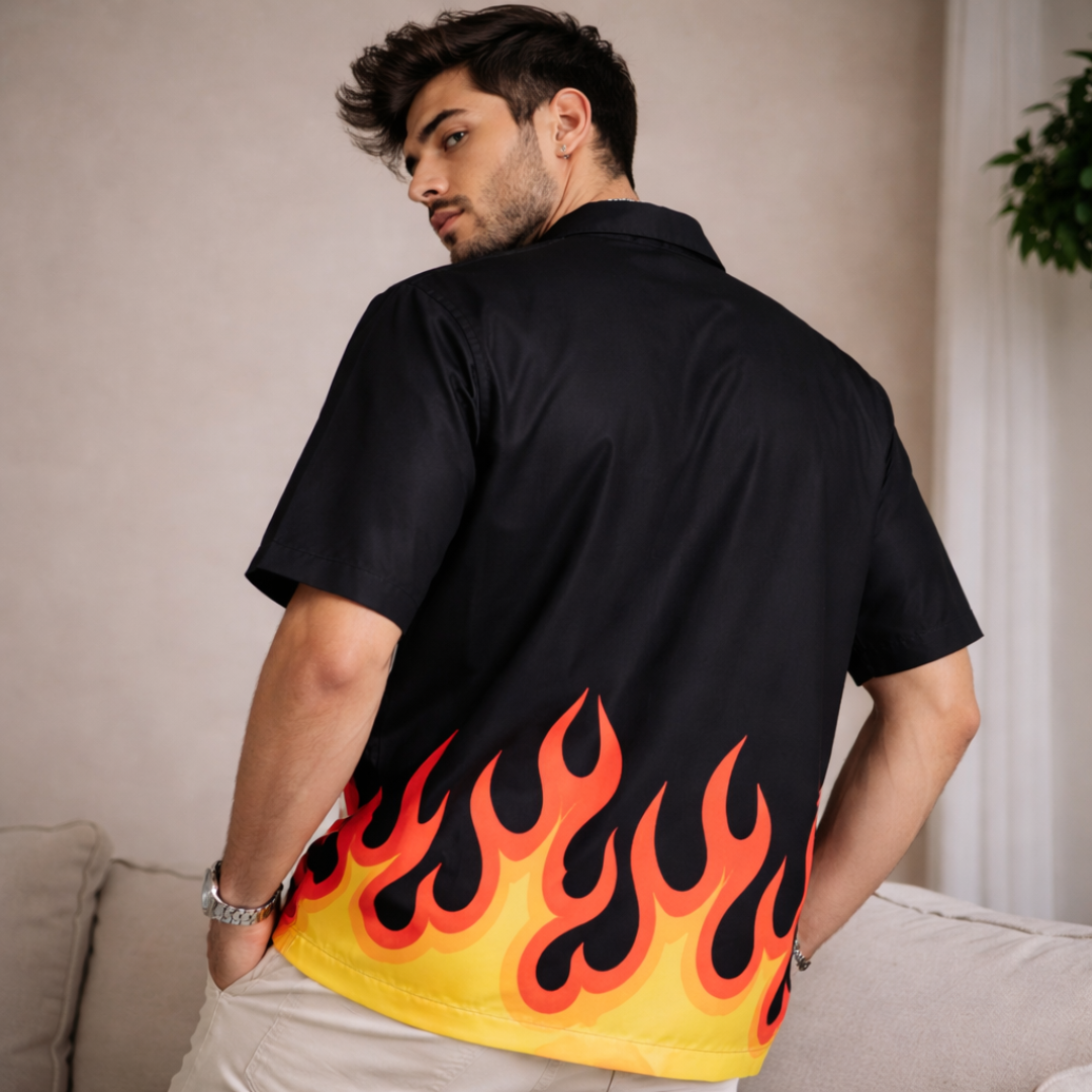 Blaze Flame Oversized Shirt